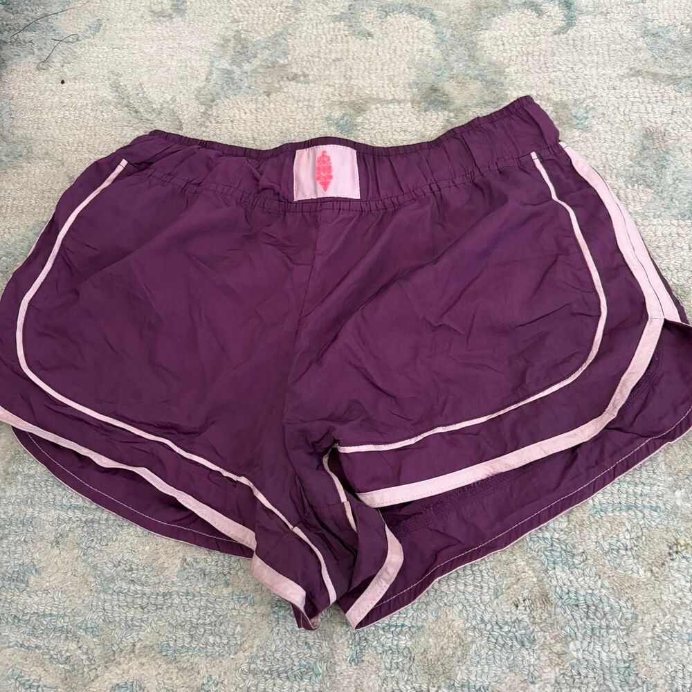 FREE PEOPLE Pink Purple Running Shorts FP Movement Athletic Size Small S